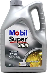 Моторное масло Mobil Super 3000 Formula F 5W-20 5л Моторное масло Mobil Super 3000 Formula F 5W-20 5л