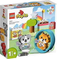 Конструктор LEGO Duplo 10977 Мой первый щенок и котёнок и их звуки