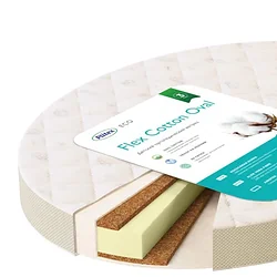 Матрас Плитекс Flex Cotton Oval 125х75 (ФК-01/4)