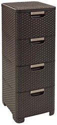 Keter X4 Style Rattan Drawer DBR 210 (темно-коричневый)