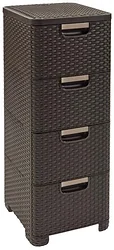 Комод Keter X4 Style Rattan Drawer DBR 210 (темно-коричневый) Комод Keter X4 Style Rattan Drawer DBR 210 (темно-коричневый)