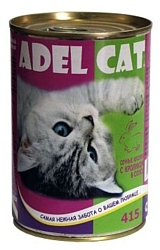 Adel Cat (0.415 кг) 12 шт. Сочные кусочки с Кроликом в соусе
