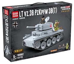 Quan Guan Classic 100082 Легкий немецкий танк LT vz.38 PZKPFW 38(t)