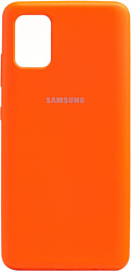 EXPERTS Original Tpu для Samsung Galaxy A51 с LOGO (оранжевый)