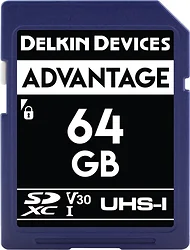 Карта памяти Delkin Devices SDXC Advantage UHS-I 64GB