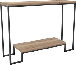 Консольный стол Hype Mebel Голд 80x35 (черный/дуб галифакс натуральный)
