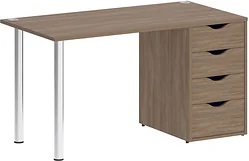 Стол для работы Riva Home Office VR.SP-3-138.4 Silver (дуб аризона)