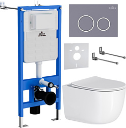 Унитаз Roxen Vortex в комплекте с инсталляцией StounFix Slim 6 в 1 966175 (кнопка: серый бетон) Унитаз Roxen Vortex в комплекте с инсталляцией StounFix Slim 6 в 1 966175 (кнопка: серый бетон)