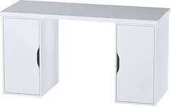 Офисный стол Mebelain Ингар 2/DV/DV (белый) Офисный стол Mebelain Ингар 2/DV/DV (белый)