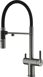 Смеситель Paulmark Gravity Gr213888-GM (черный/вороненая сталь) Смеситель Paulmark Gravity Gr213888-GM (черный/вороненая сталь)