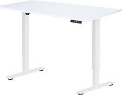 Стол для работы стоя ErgoSmart Electric Desk Prime 1380х800х25 мм (альпийский белый/белый)