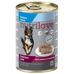 Nutrilove (0.4 кг) 1 шт. Dogs - Delicious pate - Salmon menu