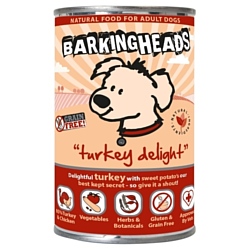 Barking Heads (0.4 кг) 6 шт. Консервы для собак с индейкой Бесподобная индейка