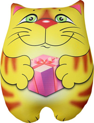 Штучки Антистрессовая подушка "Кот с подарком" 15асп30ив-3