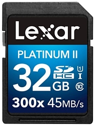 Lexar Platinum II 300x SDHC Class 10 UHS Class 1 32GB