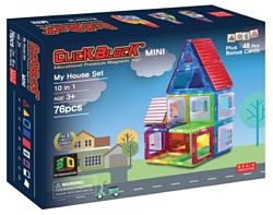 ClickBlock 2D Mini Magnetic Block M2DMHS07 My House Set