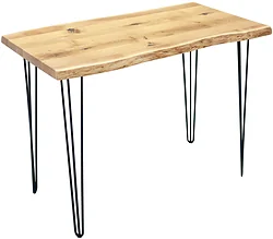 Кухонный стол Buro7 Грасхопер 180 (с обзолом, дуб натуральный/черный) Кухонный стол Buro7 Грасхопер 180 (с обзолом, дуб натуральный/черный)