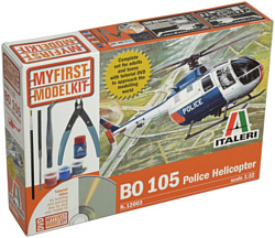 Italeri 12003 Bo 105 Police Helicopter My First Model Kit