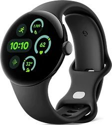 Умные часы Google Pixel Watch 3 41 мм (черный матовый/обсидиан)