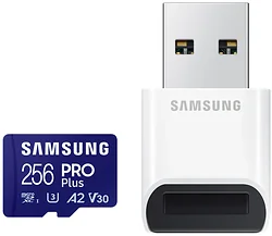 Samsung PRO Plus microSDXC 256GB MB-MD256SB (с кардридером)