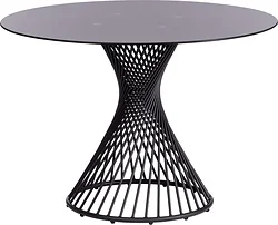 Кухонный стол TetChair Bertoia GT21 110x110x75 металл/стекло (черный)