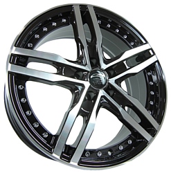 Sakura Wheels R4902 7.5x18/5x108 D73.1 ET45 Черный с полировкой