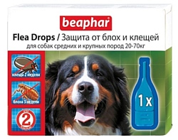 Beaphar Flea Drops для собак средних и крупных пород (1 пипетка)