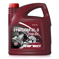 Трансмиссионное масло Favorit Syntgear 75W-90 GL-5 5л