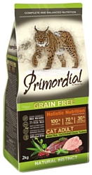 Корм для кошек Primordial (2 кг) Grain Free Cat Adult Duck Turkey