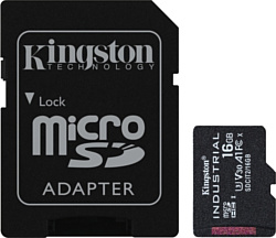 Kingston Industrial microSDHC SDCIT2/16GB 16GB (с адаптером)