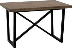 Кухонный стол TMB Loft Бронсон Дуб 1200x600 40 мм (темный орех)