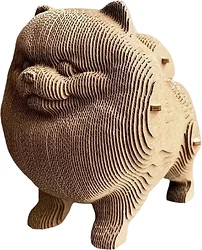 Сборная модель QBRIX Шпиц 3D 20023