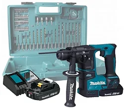 Перфоратор Makita DHR171RAX3 (с 2-мя АКБ, кейс, набор оснастки)