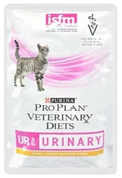 Pro Plan Veterinary Diets (0.085 кг) 4 шт. Feline UR Urinary with Chicken pouch