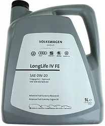 Моторное масло AUDI/Volkswagen LongLife IV 0W-20 FE 5л GS60577M4 Моторное масло AUDI/Volkswagen LongLife IV 0W-20 FE 5л GS60577M4
