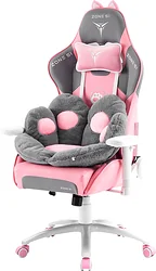 Кресло Zone51 Kitty Meow (розовый/серый)