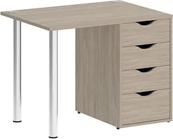 Стол для работы Riva Home Office VR.SP-3-98.4 Silver (дуб аттик)