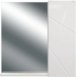 Шкаф-зеркало Doratiz  Фьорд 70 R 2711.160 (белый/дуб бунратти)