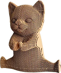 Сборная модель QBRIX Кунг-фу котик 3D 20066