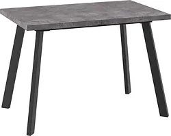 Кухонный стол Мамадома Borg-110 раздвижной 110-142х70 (дымчатая керамика/черный)