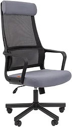 Кресло CHAIRMAN 590 (черный/серый)