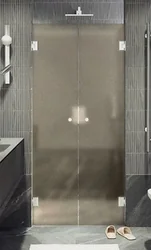 Душевая дверь MaybahGlass 195x101 MGD-469-4 (бронза матовая/хром глянцевый)