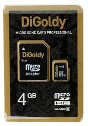 Digoldy microSDHC class 6 4GB + SD adapter