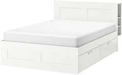 Ikea Бримнэс 200x160 (4 ящика, белый, Лонсет) 492.107.42