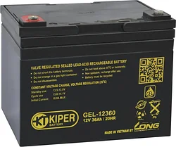 Аккумулятор для ибп Kiper GEL-12360 Аккумулятор для ибп Kiper GEL-12360