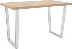 Кухонный стол Hype Mebel Трапеция 110x70 (белый/дуб галифакс натуральный) Кухонный стол Hype Mebel Трапеция 110x70 (белый/дуб галифакс натуральный)