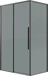 Душевой уголок Grossman Galaxy 110x80x195 120.K33.01.1180.21.10 (черный матовый/тонированное стекло)