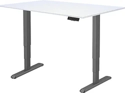 Стол для работы стоя ErgoSmart Unique Ergo Desk 1200x650x18 мм (Ясень Тронхейм/черный)