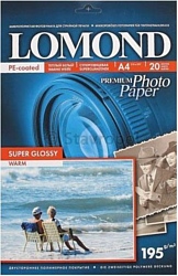 Lomond Super Glossy Warm A4 195 г/кв.м 20 листов (1101111)