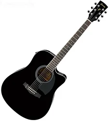 Акустическая гитара Ibanez PF15ECE-BK Акустическая гитара Ibanez PF15ECE-BK